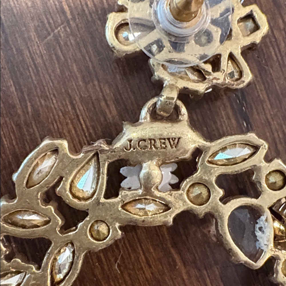 J. Crew Gold and Silver Crystal Earrings - Picture 6 of 8